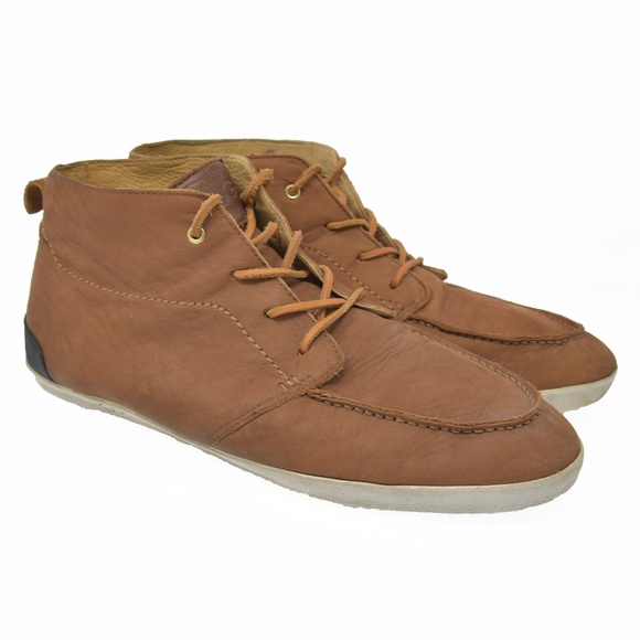 *UGG Sz 14 Brown Leather Chukka Boots 3368 main image 4